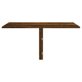 Table murale pliable Chêne fumé 100x60x56 cm Bois d'ingénierie