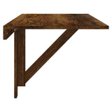 Table murale pliable Chêne fumé 100x60x56 cm Bois d'ingénierie