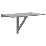 Table murale pliable Sonoma gris 100x60x56 cm Bois d'ingénierie