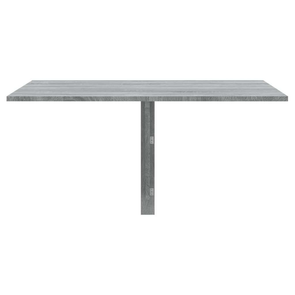 Table murale pliable Sonoma gris 100x60x56 cm Bois d'ingénierie