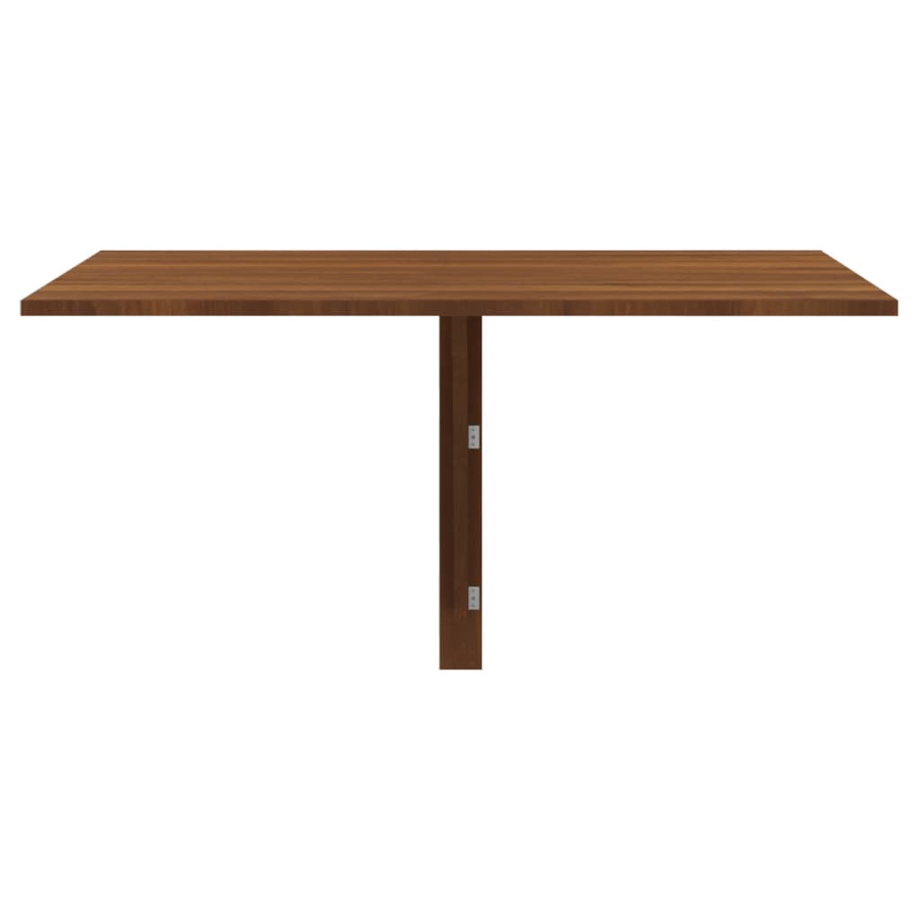 Table murale pliable Chêne marron 100x60x56cm Bois d'ingénierie