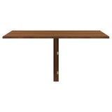 Table murale pliable Chêne marron 100x60x56cm Bois d'ingénierie