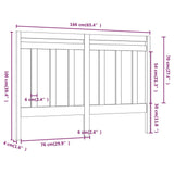 Tête de lit Marron miel 166x4x100 cm Bois massif de pin