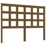 Tête de lit Marron miel 125,5x4x100 cm Bois massif de pin