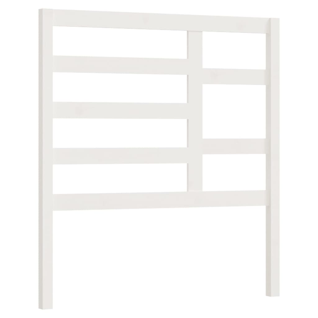 Tête de lit Blanc 81x4x104 cm Bois massif de pin