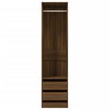 Armoire avec tiroirs Chêne marron 50x50x200cm Bois d'ingénierie