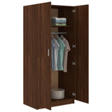 Wardrobe Brown Oak 80x52x180 cm Engineered wood