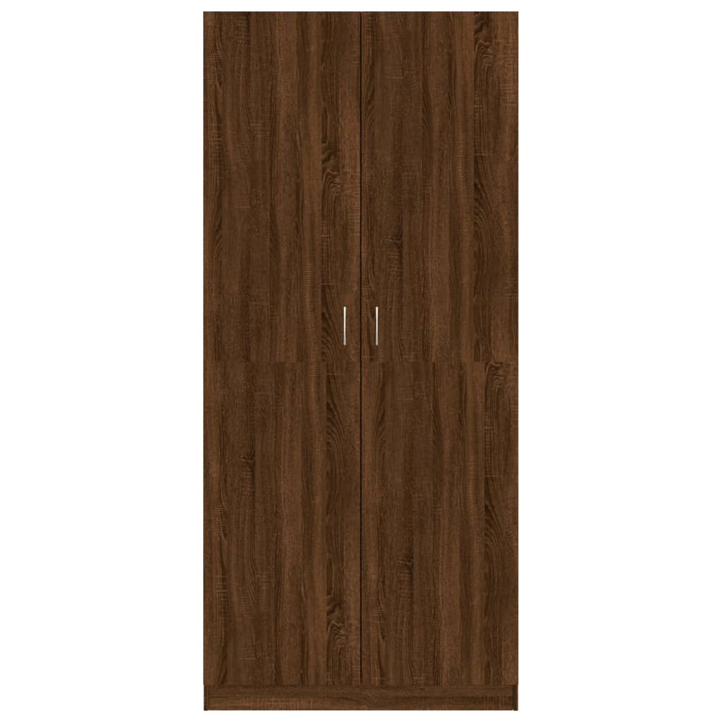 Wardrobe Brown Oak 90x52x200 cm Engineered wood