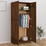 Wardrobe Brown Oak 90x52x200 cm Engineered wood