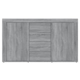 Sonoma graues Sideboard 120x36x69 cm Holzwerkstoff