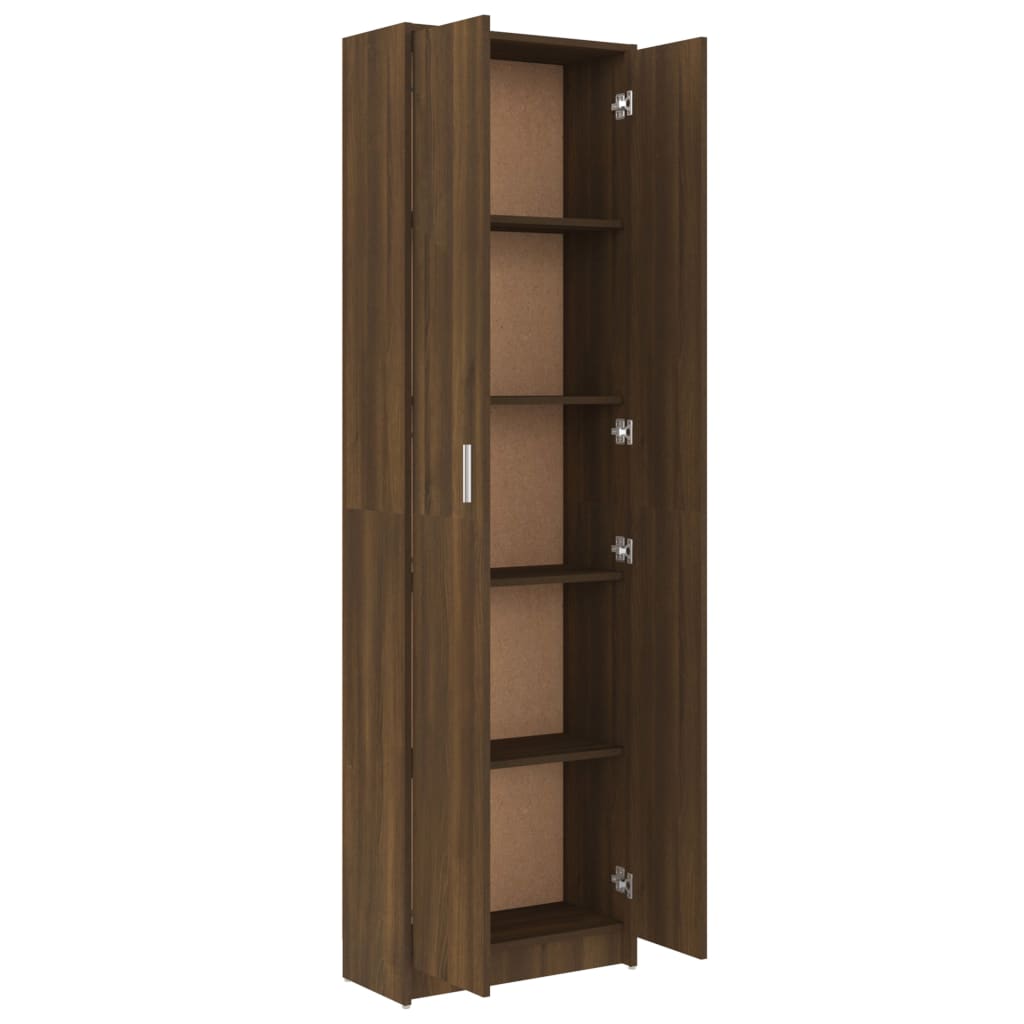 Garde-robe couloir Chêne marron 55x25x189 cm Bois d'ingénierie