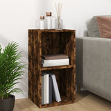 Boîte de rangement à disques vinyle Chêne fumé 71x34x36 cm Bois