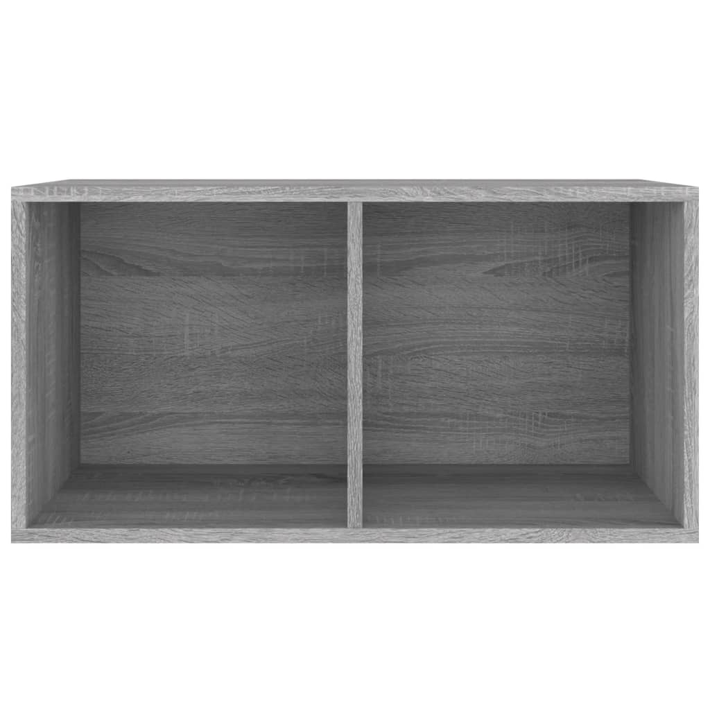 Boîte de rangement à disques vinyle Sonoma gris 71x34x36 cm