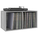 Boîte de rangement à disques vinyle Sonoma gris 71x34x36 cm