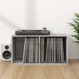 Boîte de rangement à disques vinyle Sonoma gris 71x34x36 cm