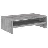 Support de moniteur Sonoma gris 42x24x13 cm Bois d'ingénierie