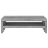 Support de moniteur Sonoma gris 42x24x13 cm Bois d'ingénierie