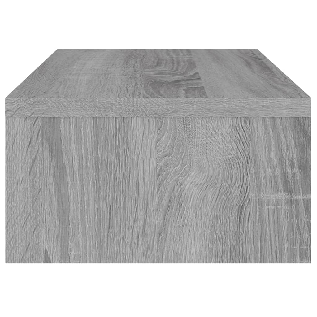 Support de moniteur Sonoma gris 42x24x13 cm Bois d'ingénierie