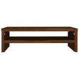 Support de moniteur Chêne marron 42x24x13 cm Bois d'ingénierie