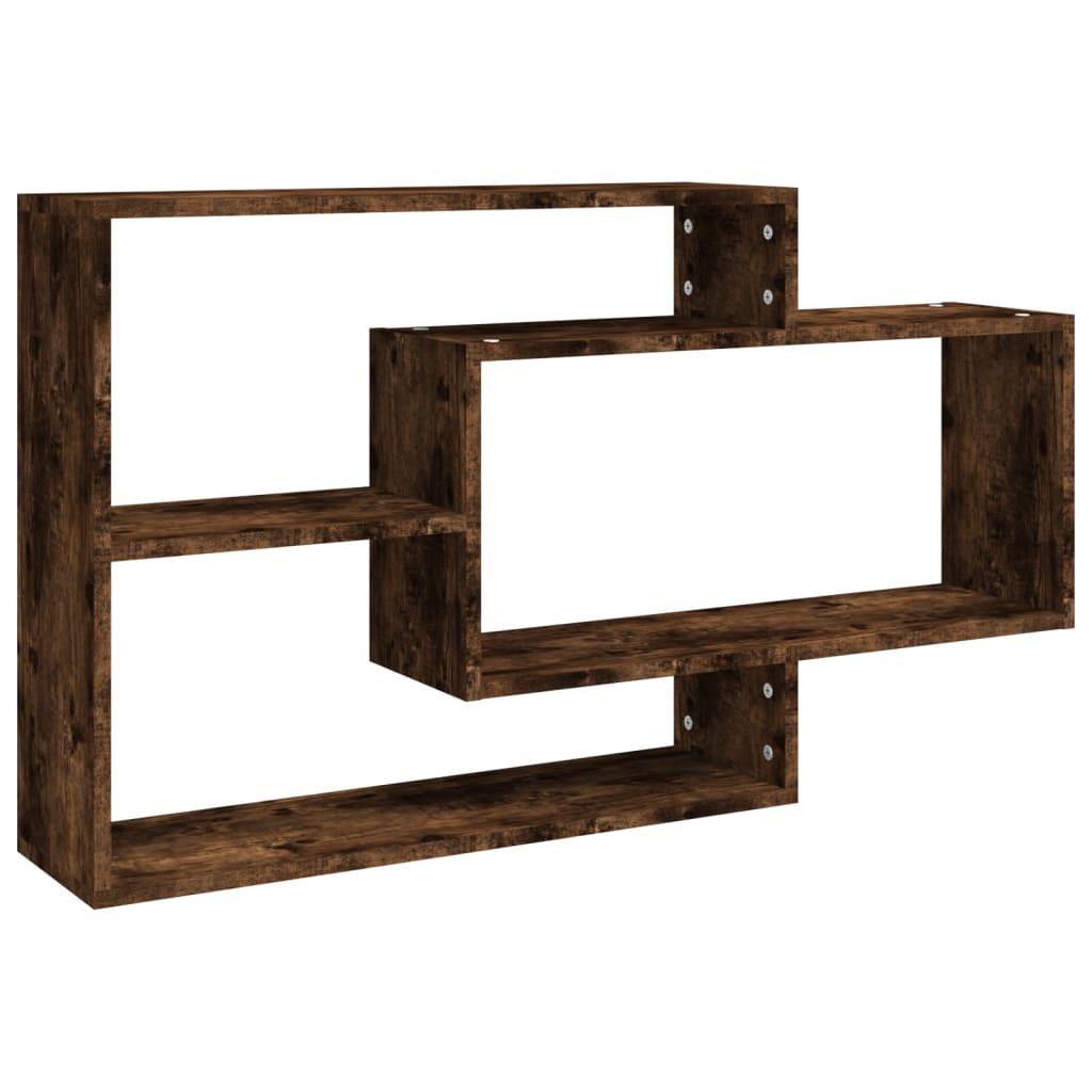 Étagère murale chêne fumé 104x20x58,5 cm bois d'ingénierie