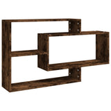 Étagère murale chêne fumé 104x20x58,5 cm bois d'ingénierie