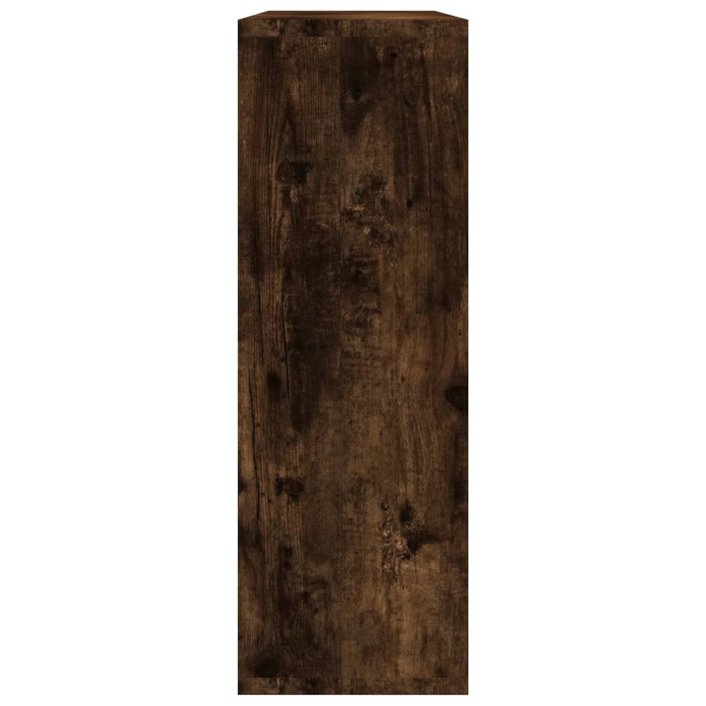 Étagère murale chêne fumé 104x20x58,5 cm bois d'ingénierie