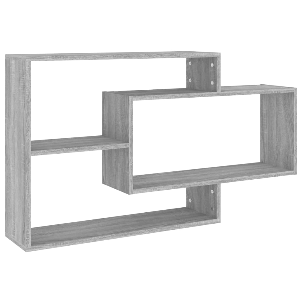 Étagère murale Sonoma gris 104x20x58,5 cm Bois d'ingénierie