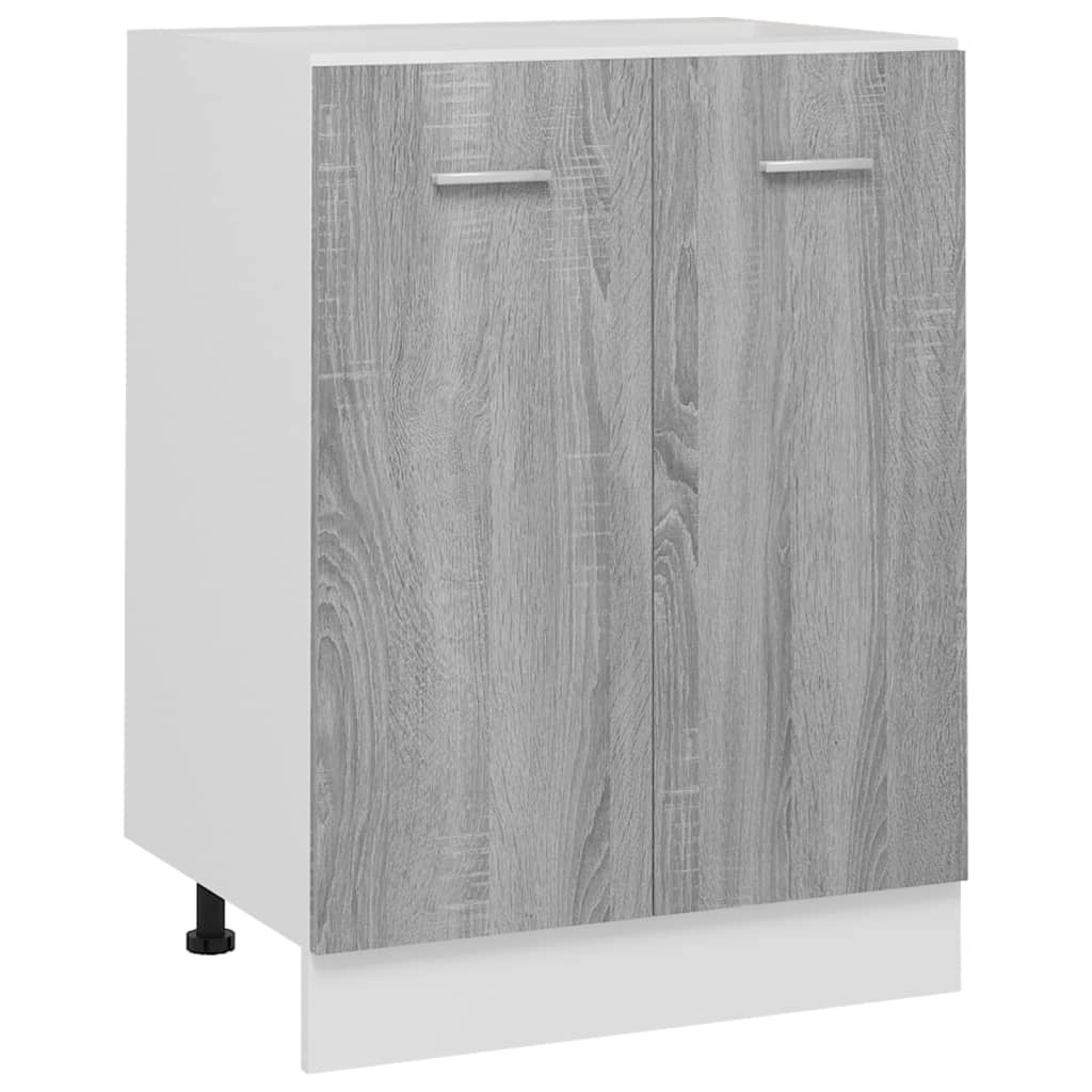 Armoire de plancher Sonoma gris 60x46x81,5 cm Bois d'ingénierie