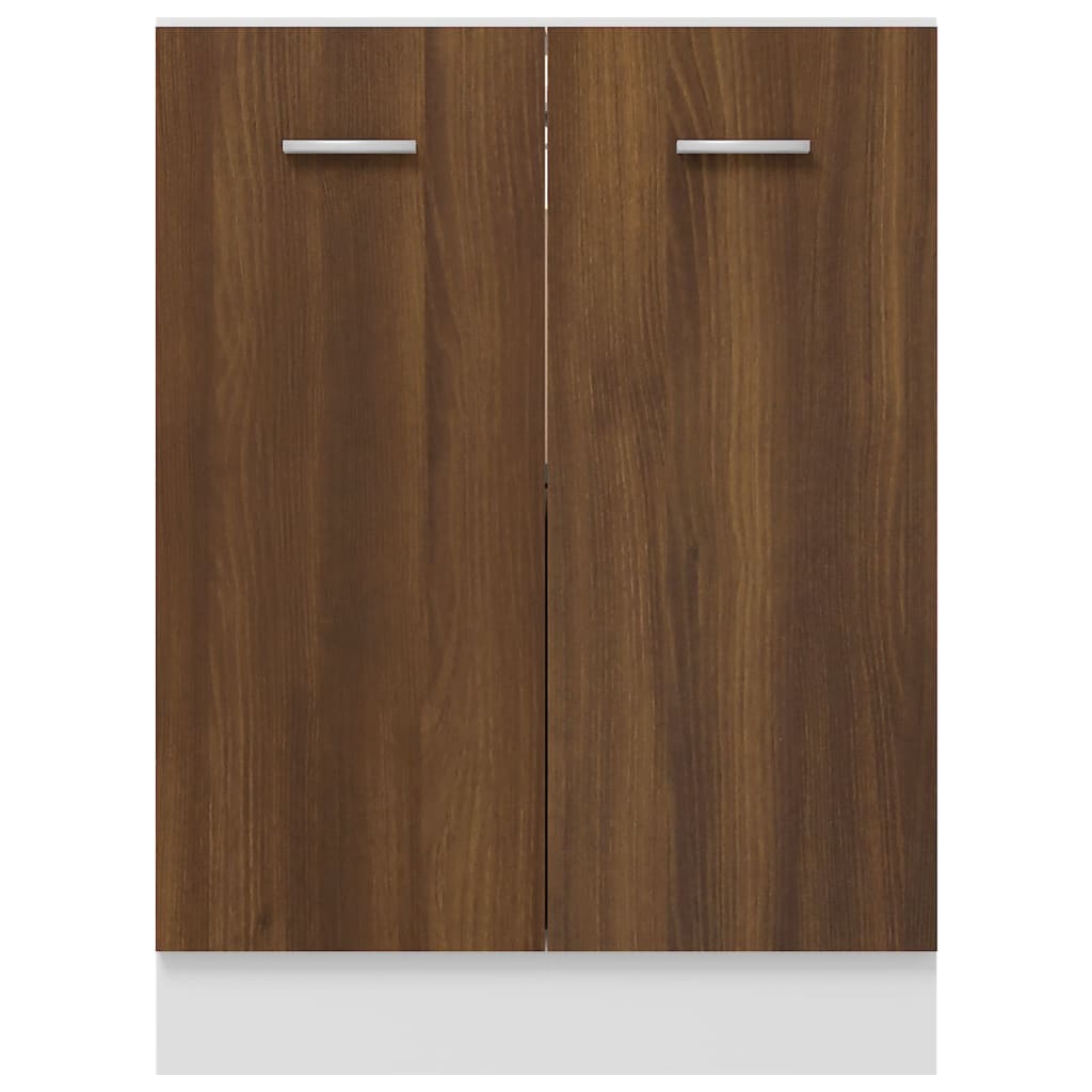 Armoire de plancher Chêne marron 60x46x81,5cm Bois d'ingénierie