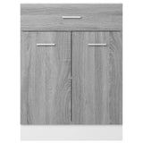 Armoire de plancher à tiroir Sonoma gris 60x46x81,5 cm