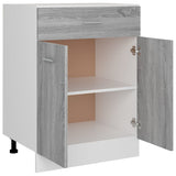 Armoire de plancher à tiroir Sonoma gris 60x46x81,5 cm