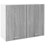 Armoire suspendue Sonoma gris 80x31x60 cm Bois d'ingénierie