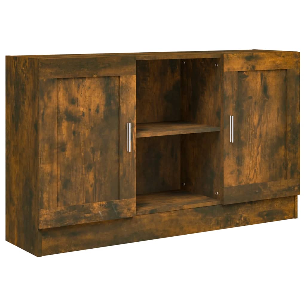 Buffet Chêne fumé 120x30,5x70 cm Bois d'ingénierie