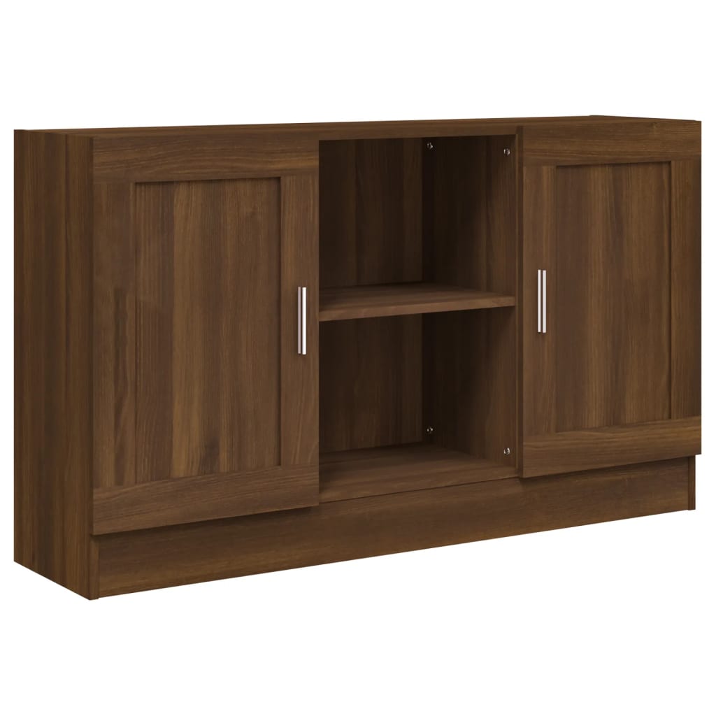 Sideboard Brown Oak 120x30.5x70 cm Engineered wood