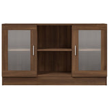 Vitrine Braune Eiche 120x30,5x70 cm Holzwerkstoff