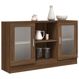 Vitrine Braune Eiche 120x30,5x70 cm Holzwerkstoff