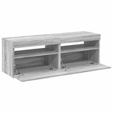 Meubles TV 2 pcs avec lumières LED Sonoma gris 60x35x40 cm