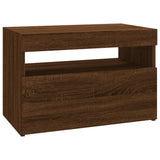 TV cabinet with LED lights Brown oak 60x35x40 cm