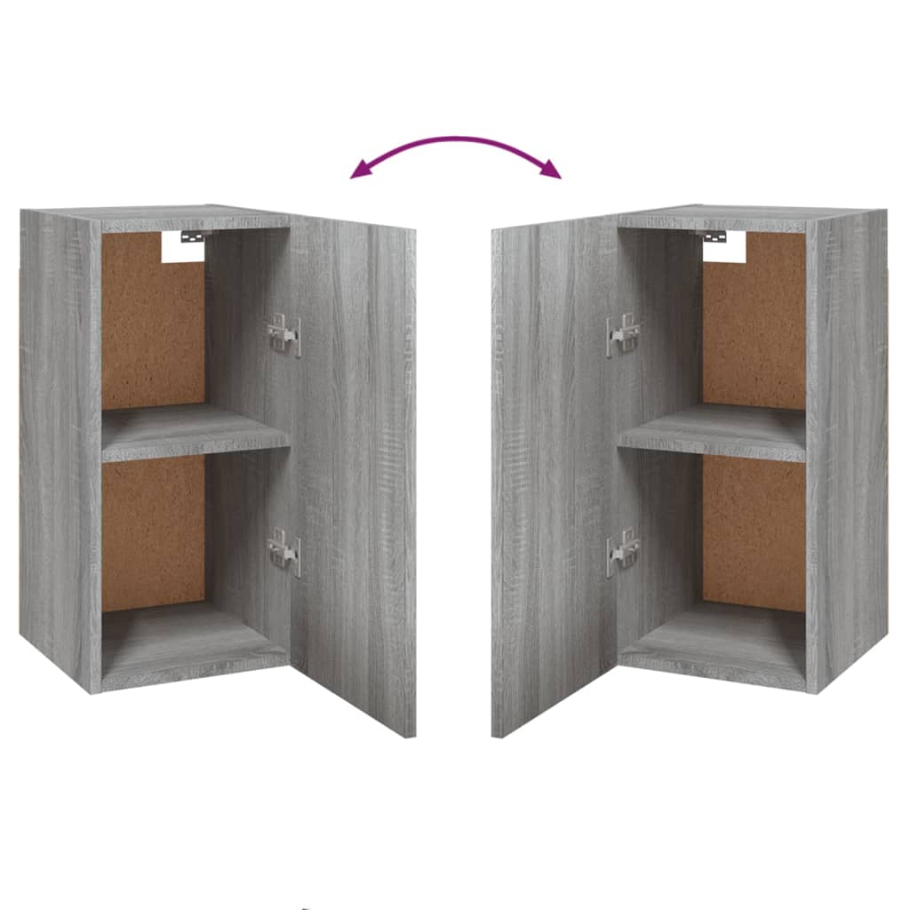 Meubles TV 2 pcs Sonoma gris 30,5x30x60 cm Bois d'ingénierie