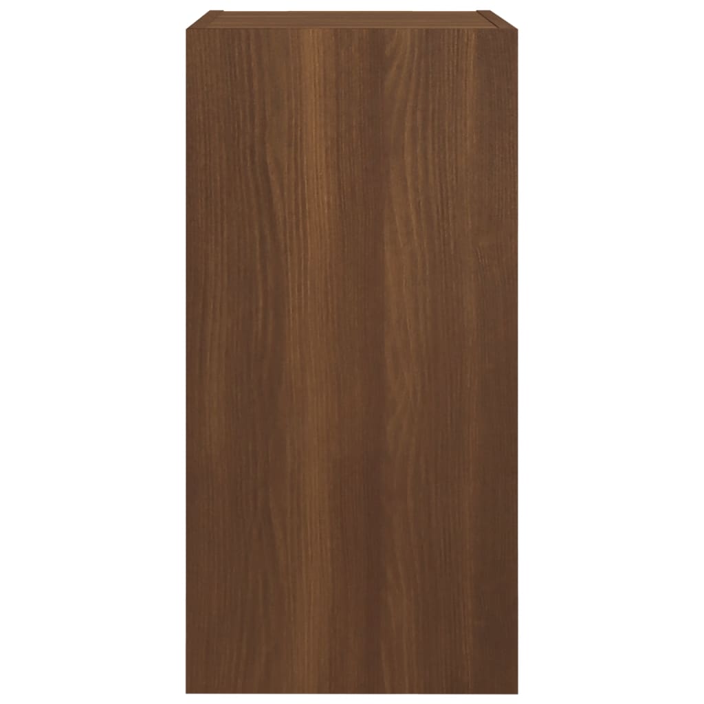 Meuble TV Chêne marron 30,5x30x60 cm Bois d'ingénierie