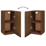 Meubles TV 2 pcs Chêne marron 30,5x30x60 cm Bois d'ingénierie