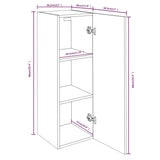 Meubles TV Chêne fumé 30,5x30x90 cm Bois d'ingénierie