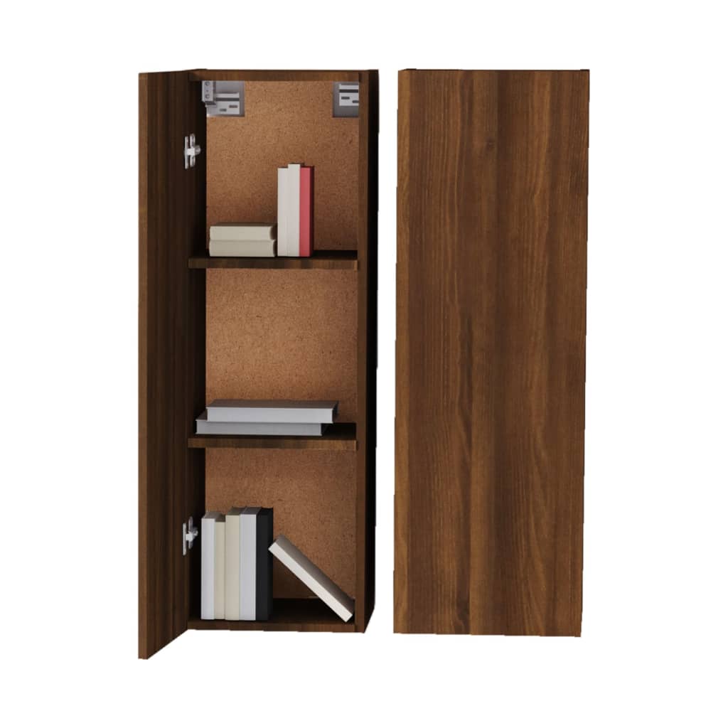 Meubles TV 2 pcs Chêne marron 30,5x30x90 cm Bois d'ingénierie