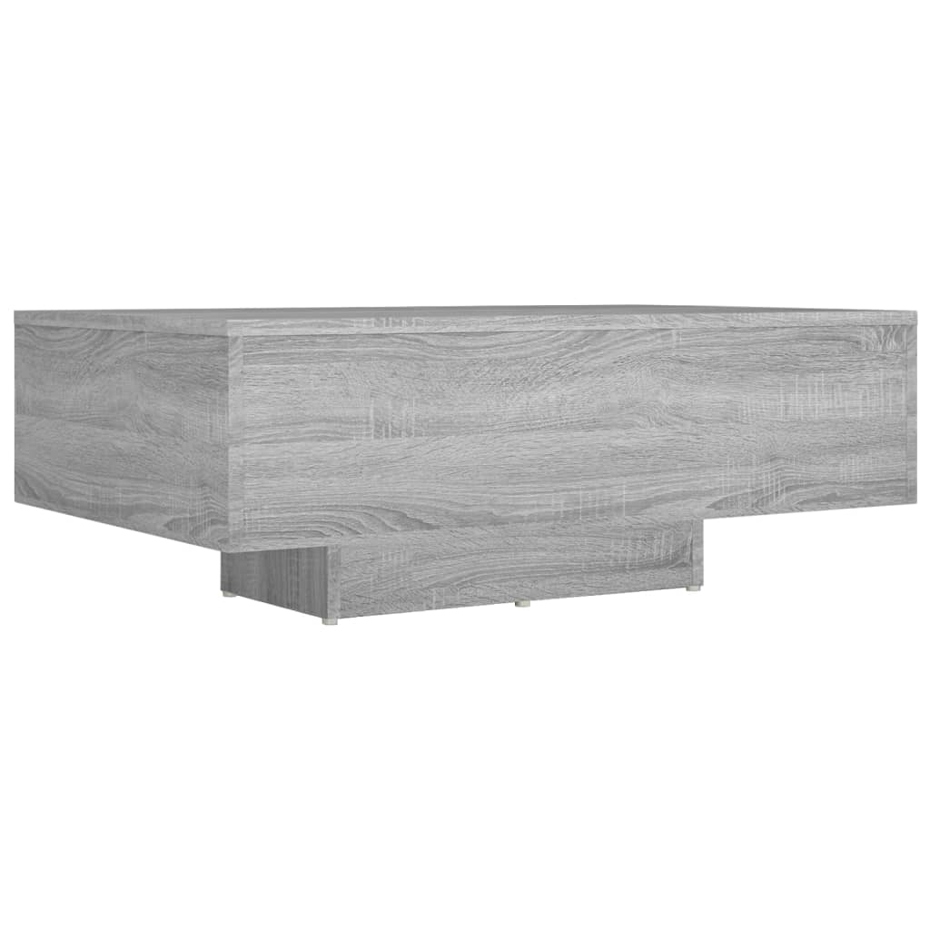 Table basse Sonoma gris 85x55x31 cm Bois d'ingénierie