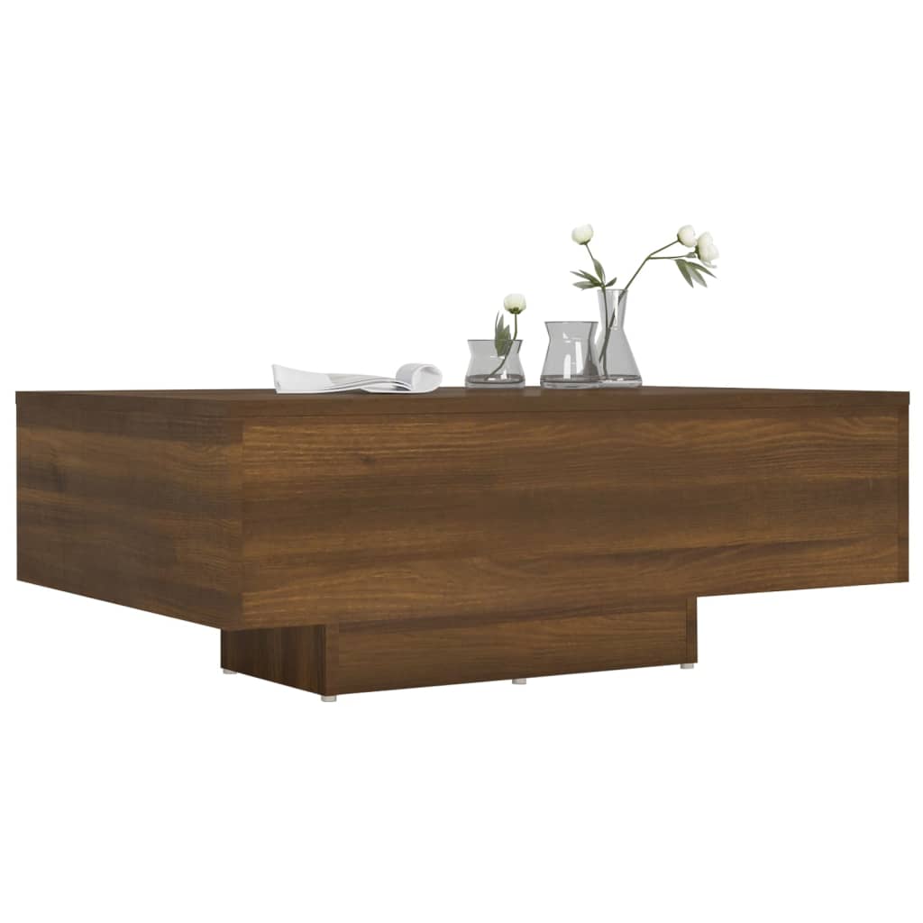 Table basse Chêne marron 85x55x31 cm Bois d'ingénierie