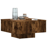 Table basse Chêne fumé 60x60x31,5 cm Bois d'ingénierie