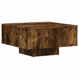 Table basse Chêne fumé 60x60x31,5 cm Bois d'ingénierie