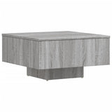 Sonoma grauer Couchtisch 60x60x31,5 cm Holzwerkstoff