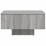 Sonoma grauer Couchtisch 60x60x31,5 cm Holzwerkstoff