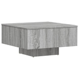 Sonoma grauer Couchtisch 60x60x31,5 cm Holzwerkstoff